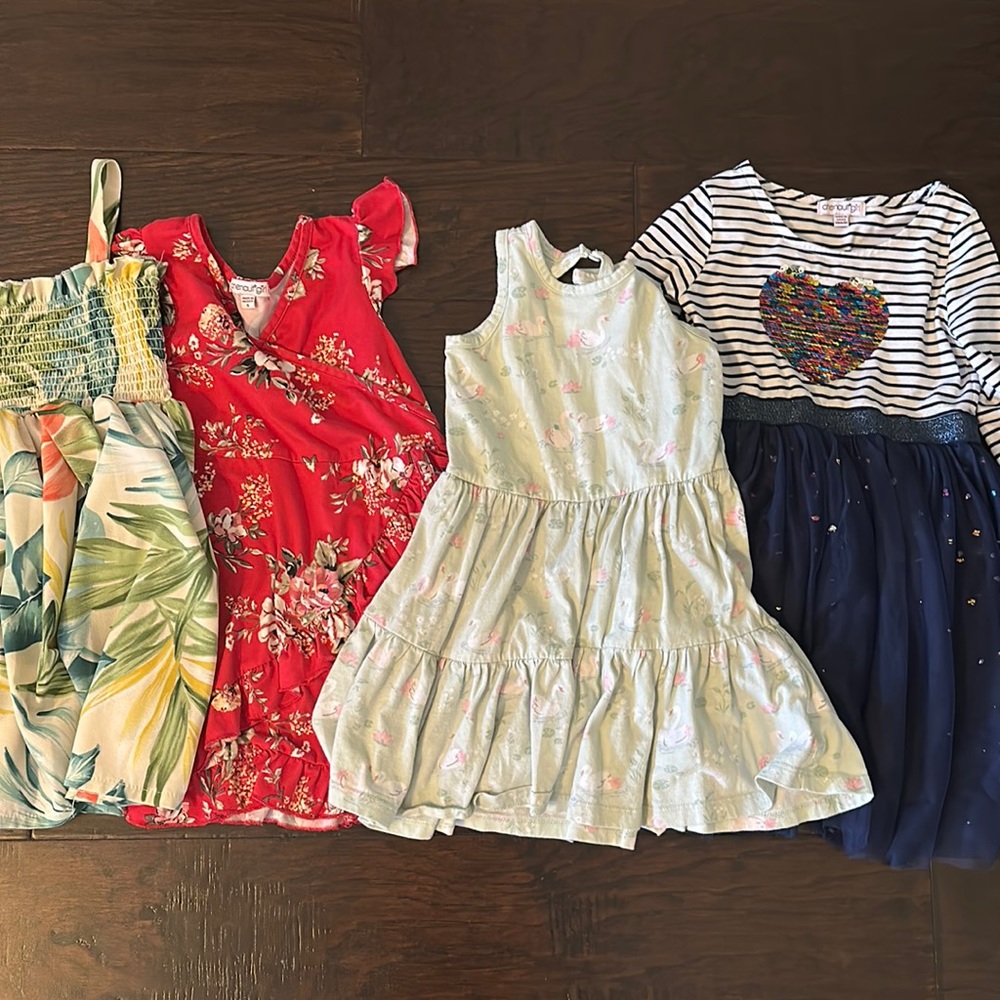 Back to school toddler girl dress bundle